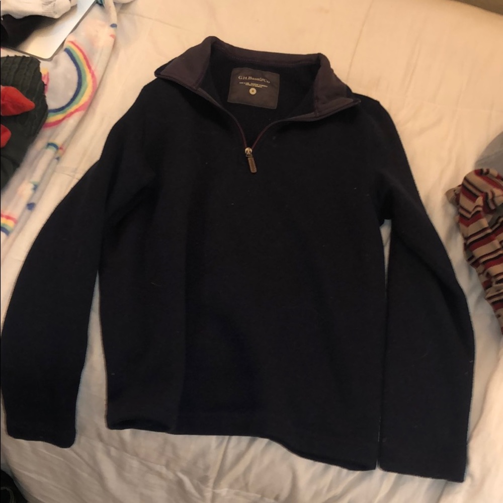 Quarter zip fleece jacket